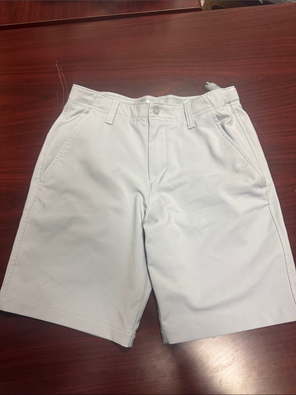 Boys  Light Gray Performance Golf Shorts